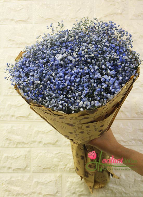 Bó hoa baby xanh - niềm hy vọng của anh